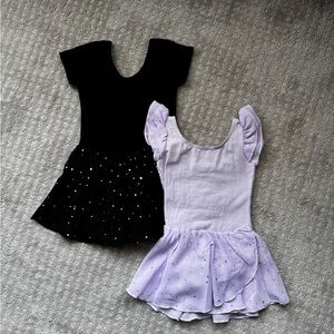 Kids Sparkle Costume Set - Black and Purple